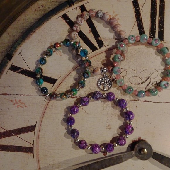 Handmade Mediterranean Stretch Bracelets by Carole With an E! - Picture 11 of 14